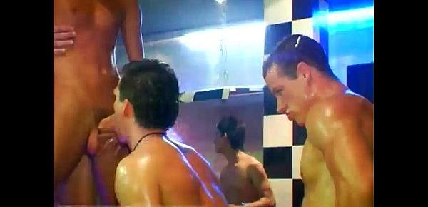  Real creampie party gay This male stripper party is racing towards a